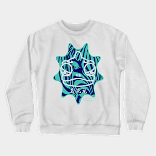 Kameleon blue Zebra Crewneck Sweatshirt